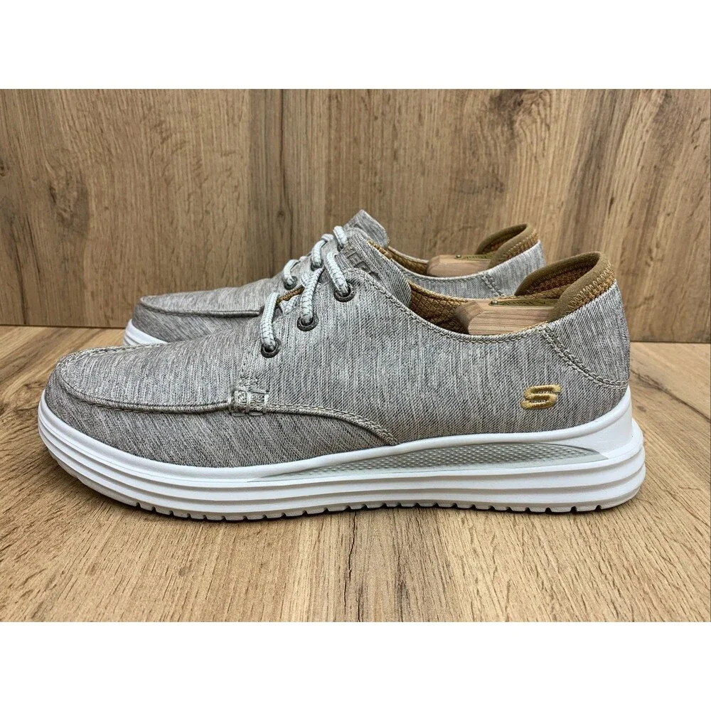 Skechers Prozen Ralenzo Lace Up Outdoor Boat Shoe Mens Size 9 204578 Gray